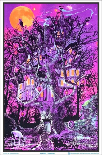 Treehouse blacklight poster - treehouse, 23